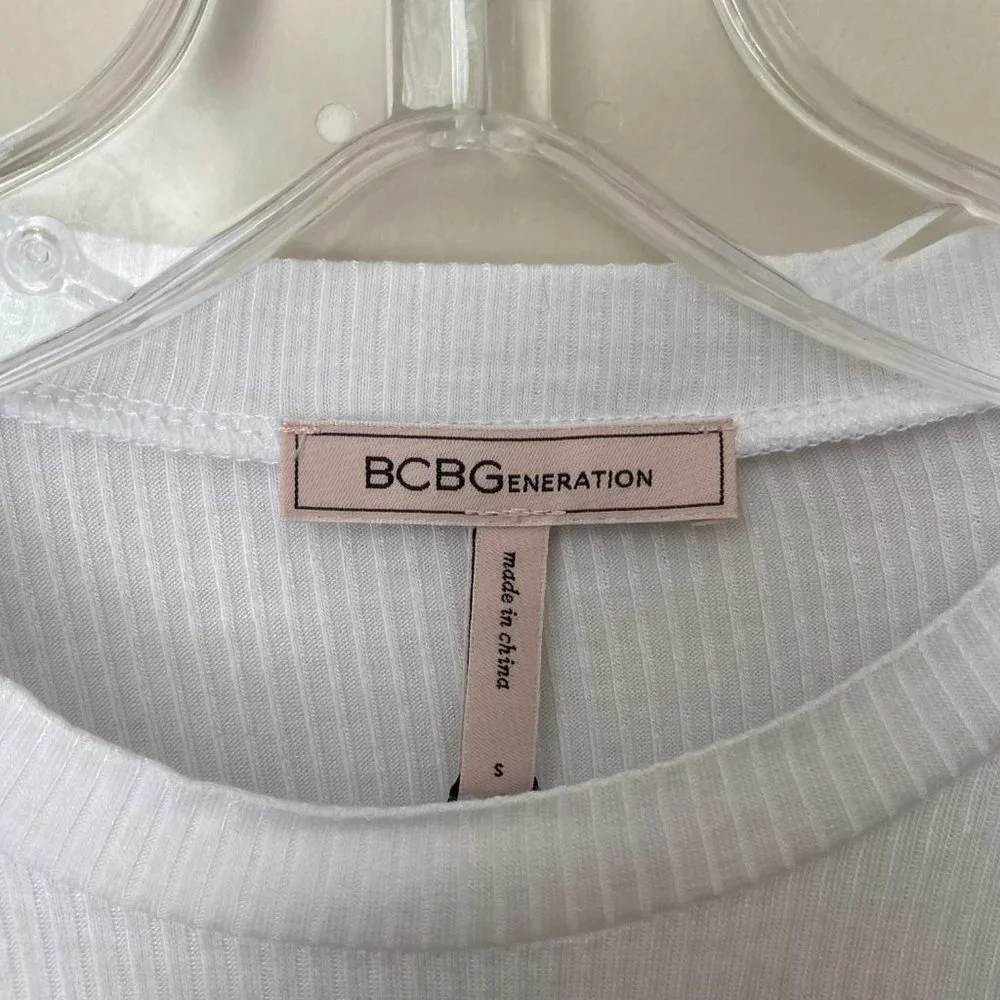 BCBGeneration White Long Sleeve Shirt | Size Small | NWT